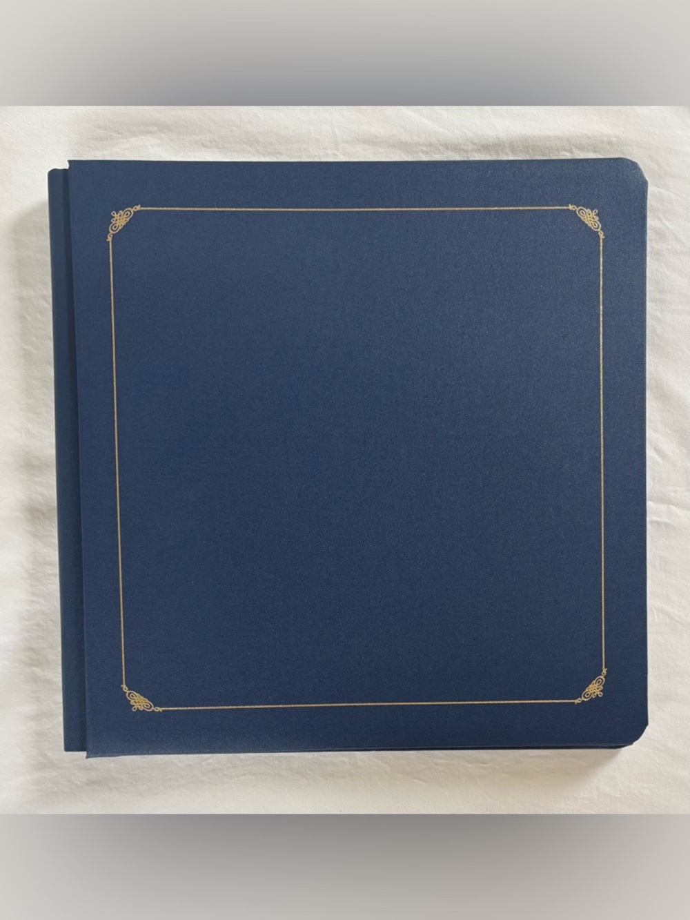 Creative Memories 12x12 Blue Retired Album Coverset With White Pages